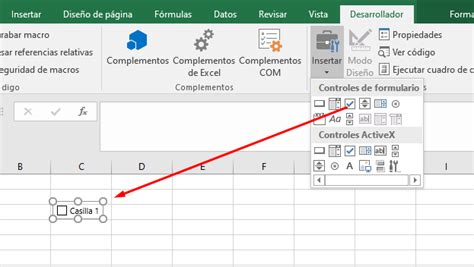 como poner un check en excel|Cómo insertar un Checkbox en Excel